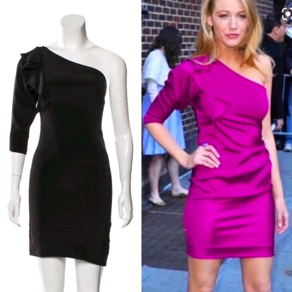 Authentic DVF Cobb One Shoulder Dress - Picture 1 of 8